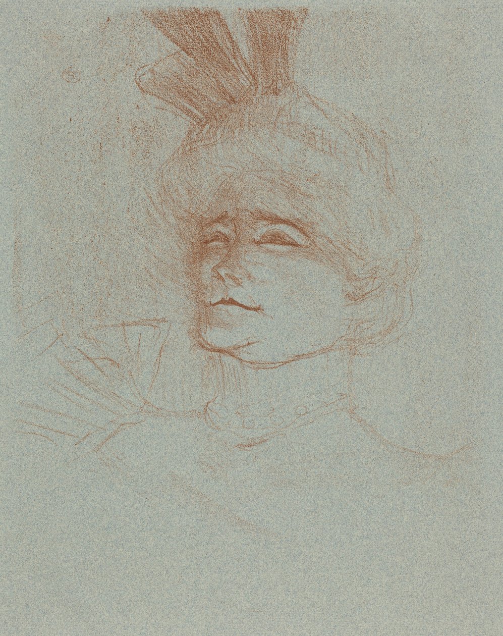 Busto de la señorita Marcelle Lender, de tres cuartos (Mlle. Marcelle Lender en busto, de tres cuartos) de Henri de Toulouse-Lautrec