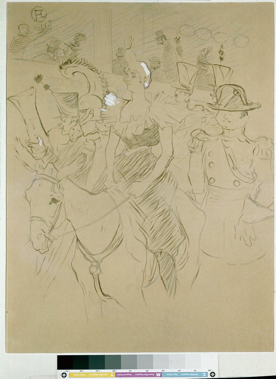 Carnaval en el Moulin Rouge: la entrada de Cha-u-kao, c.1896 de Henri de Toulouse Lautrec