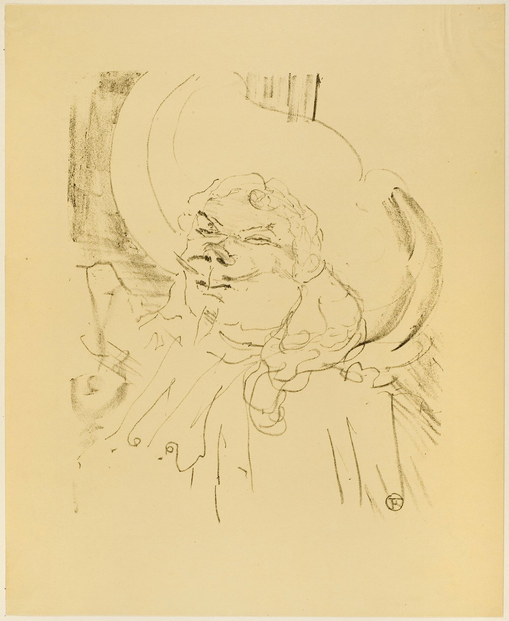 Coquelin el Viejo, de Treize Lithographies de Henri de Toulouse-Lautrec
