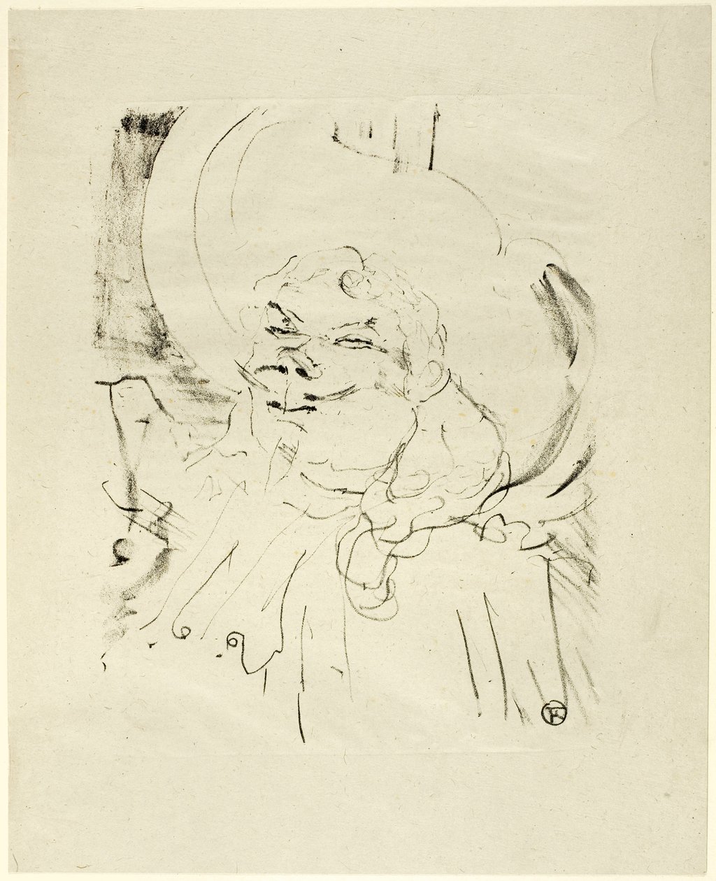 Coquelin el Viejo, de Treize Lithographies de Henri de Toulouse-Lautrec