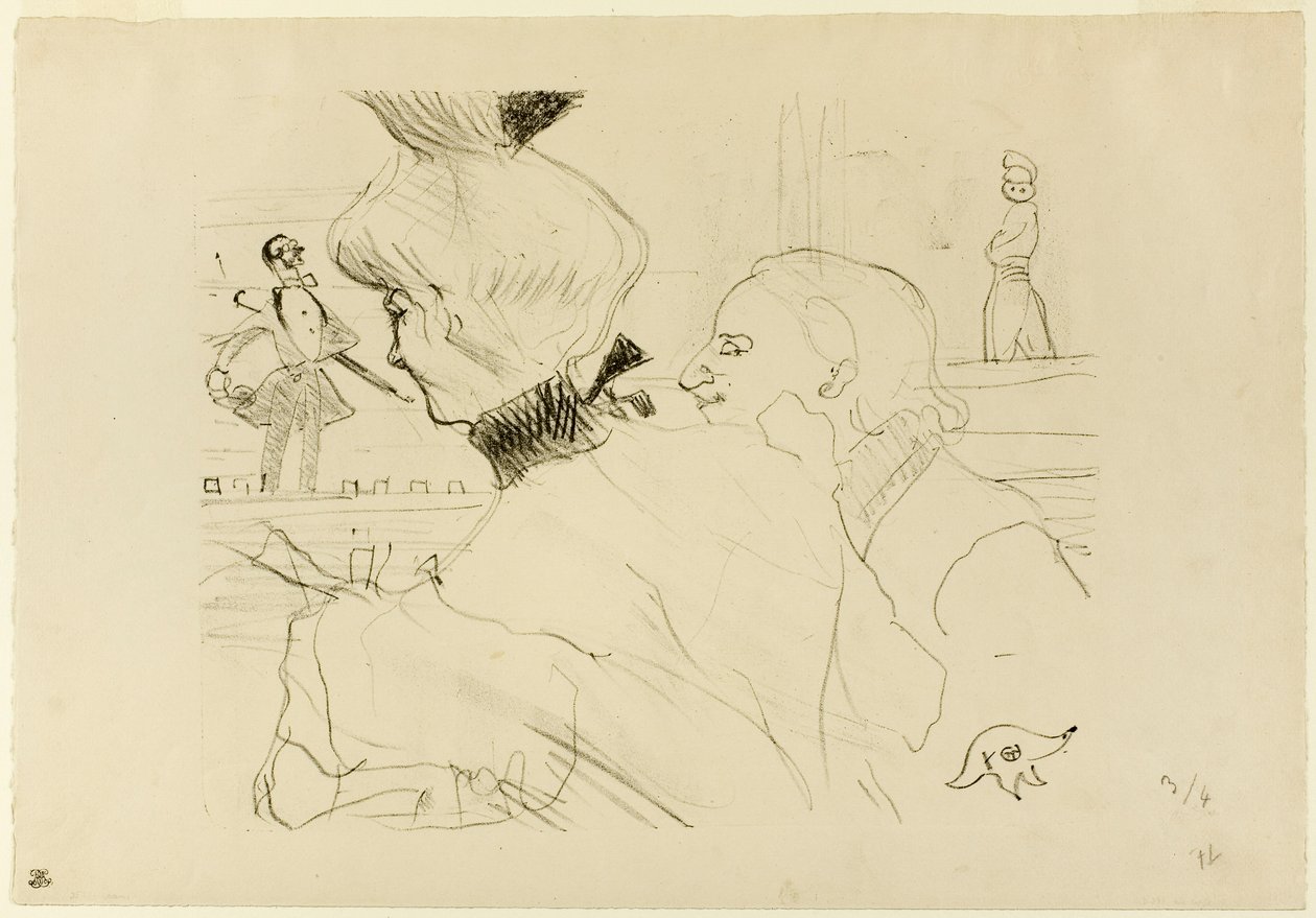 Pareja en un café-concierto de Henri de Toulouse-Lautrec