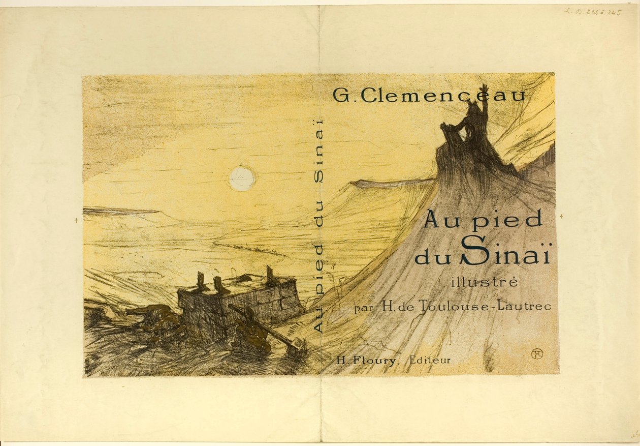Portada de Au pied du Sinaï de Henri de Toulouse-Lautrec