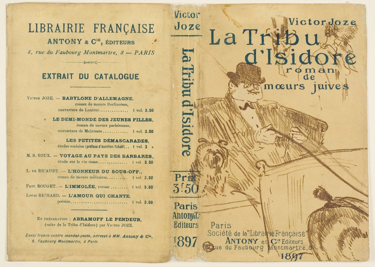 Portada de «La Tribu de Isidore» de Henri de Toulouse-Lautrec