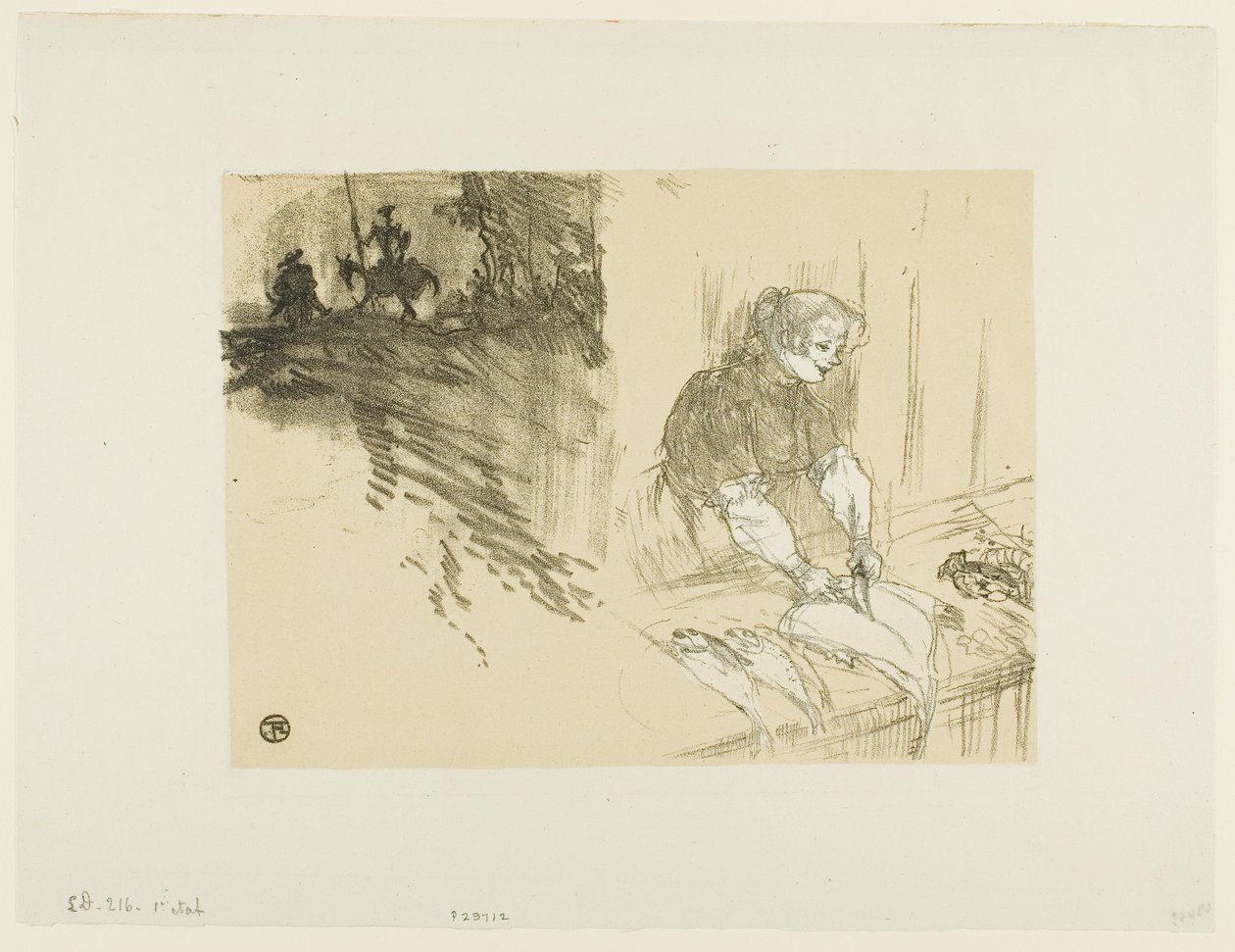 Portada para Les Courtes Joies de Henri de Toulouse-Lautrec