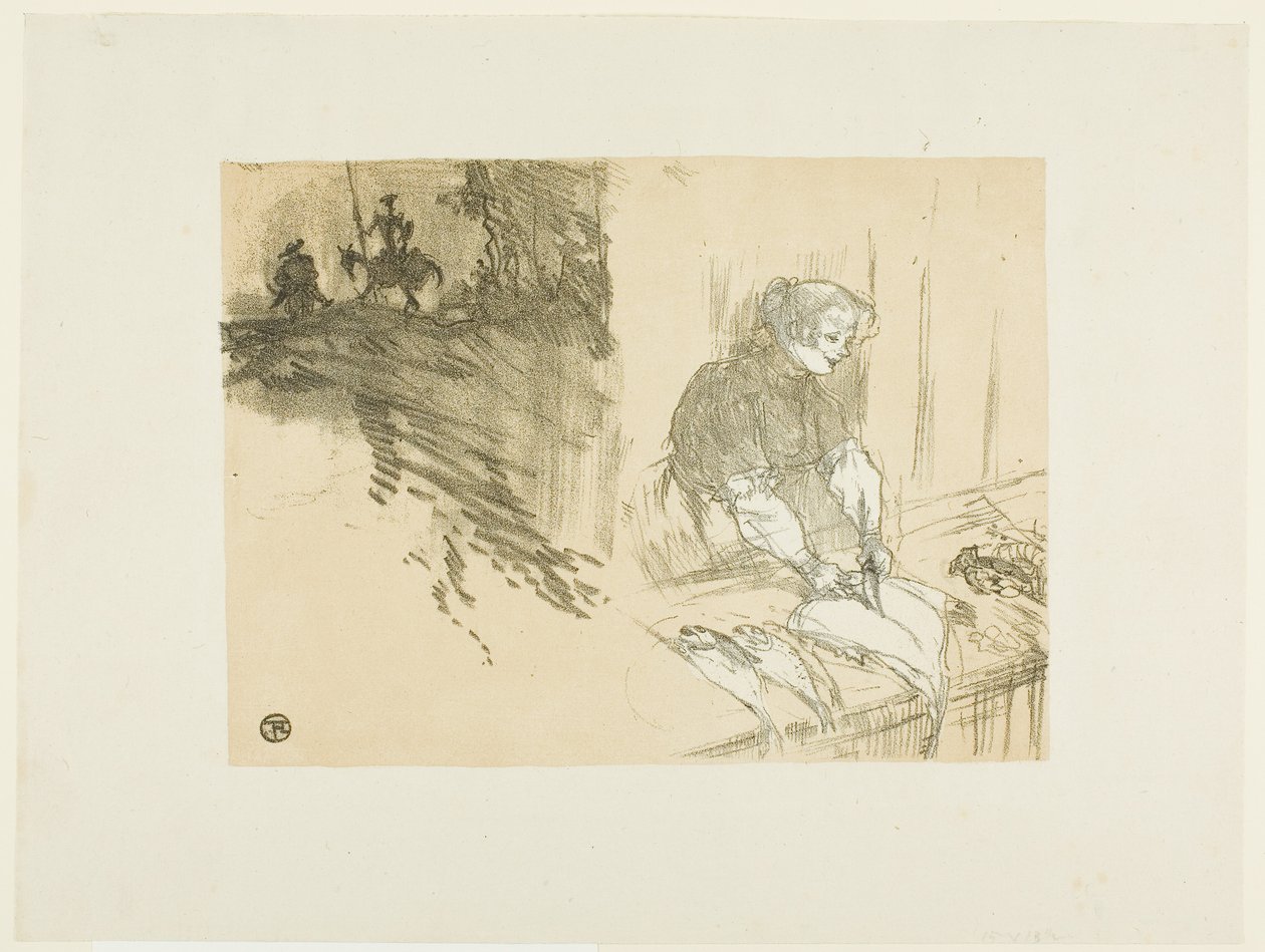Portada de Les Courtes Joies de Henri de Toulouse-Lautrec