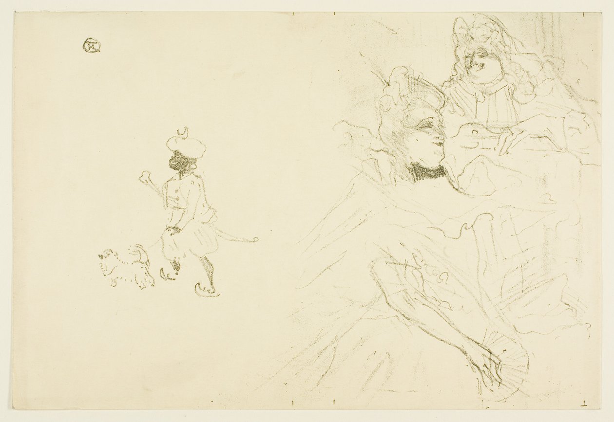 Portada de El ejemplo de Ninon de Lenclos enamorada de Henri de Toulouse-Lautrec