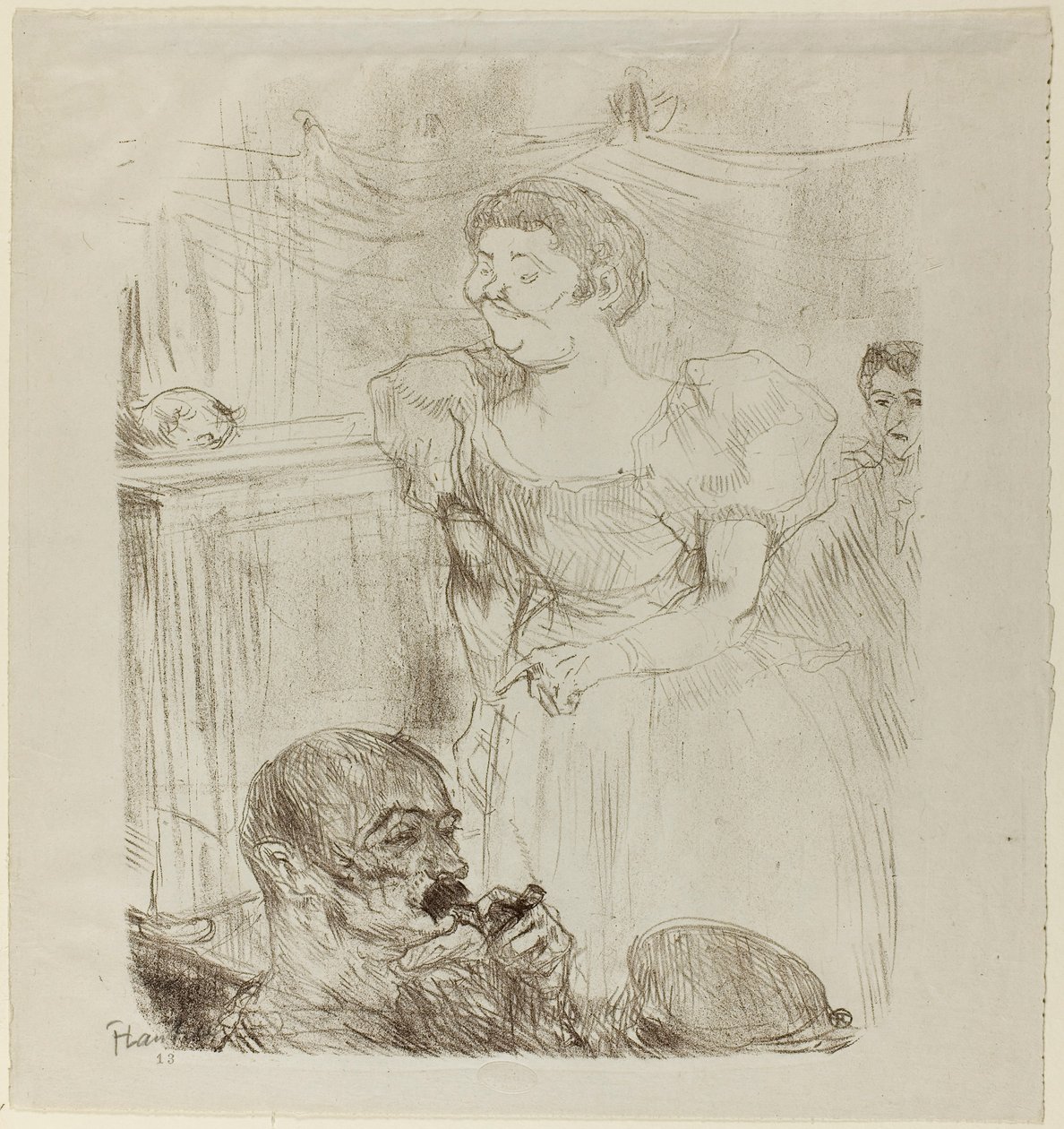 Di ti Fellow, cantante inglés en un café-concierto de Henri de Toulouse-Lautrec