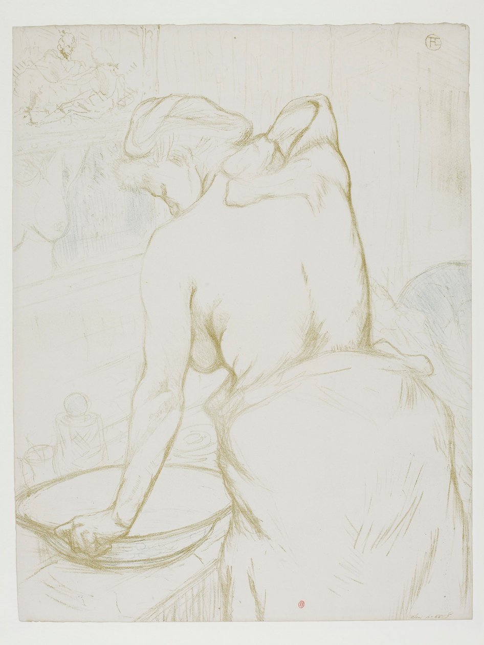 «Elles»: Mujer que se lava de Henri de Toulouse-Lautrec