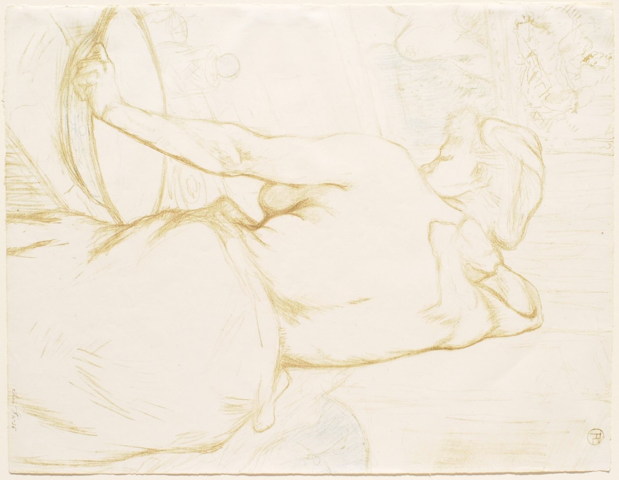 Elles: Mujer lavándose - La toilette de Henri de Toulouse-Lautrec