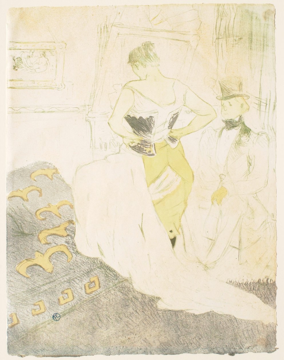 Elles: mujer con corsé - El ligue de Henri de Toulouse-Lautrec