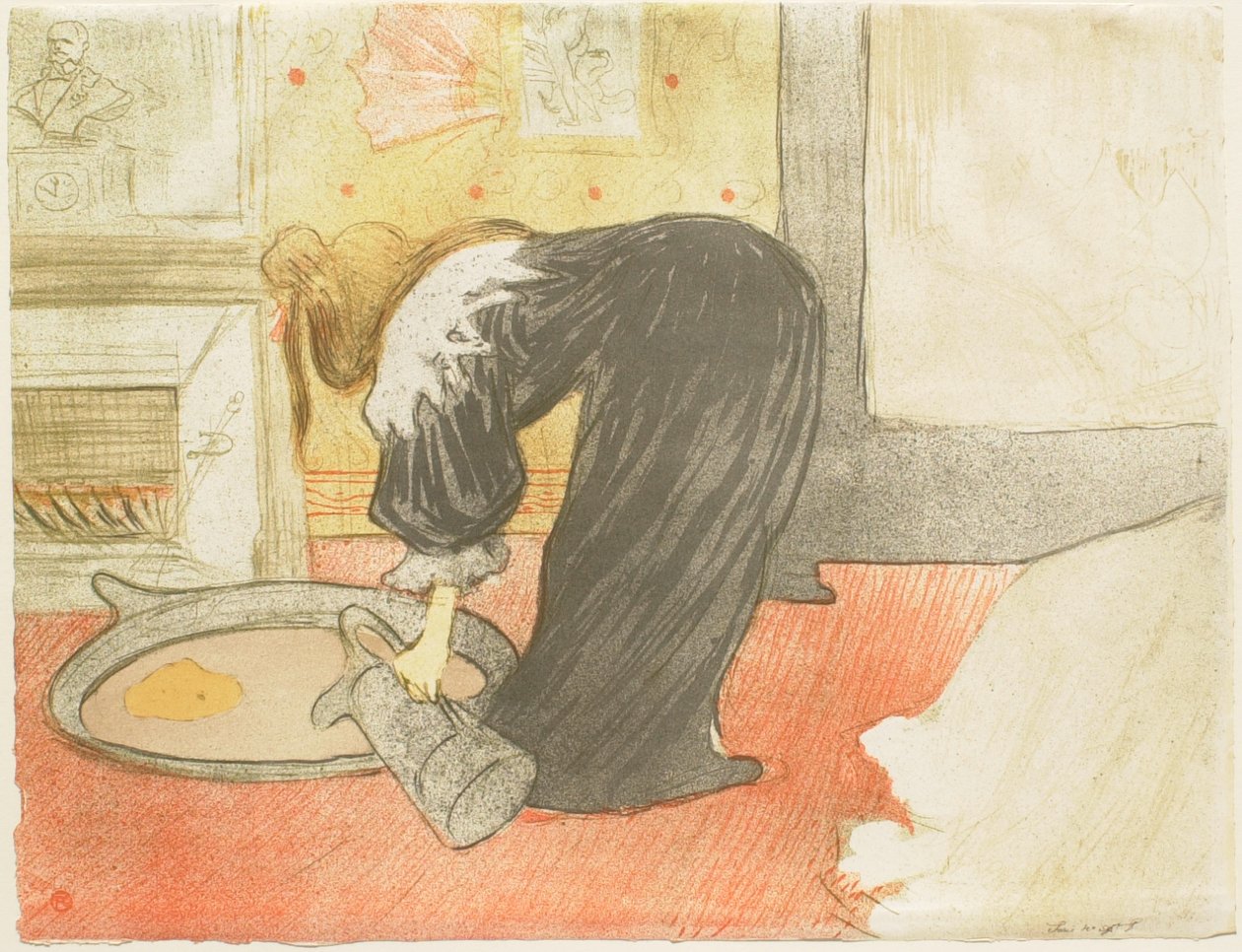 Ellas: mujer con tina de Henri de Toulouse-Lautrec