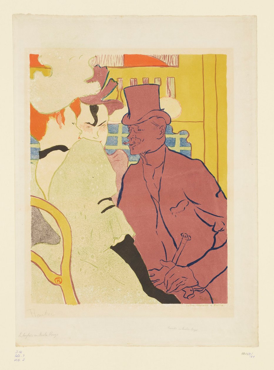 Ingleses en el Moulin Rouge de Henri de Toulouse Lautrec