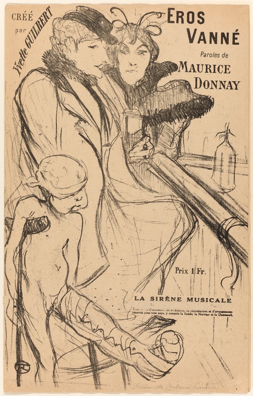 Eros bañado de Henri de Toulouse-Lautrec