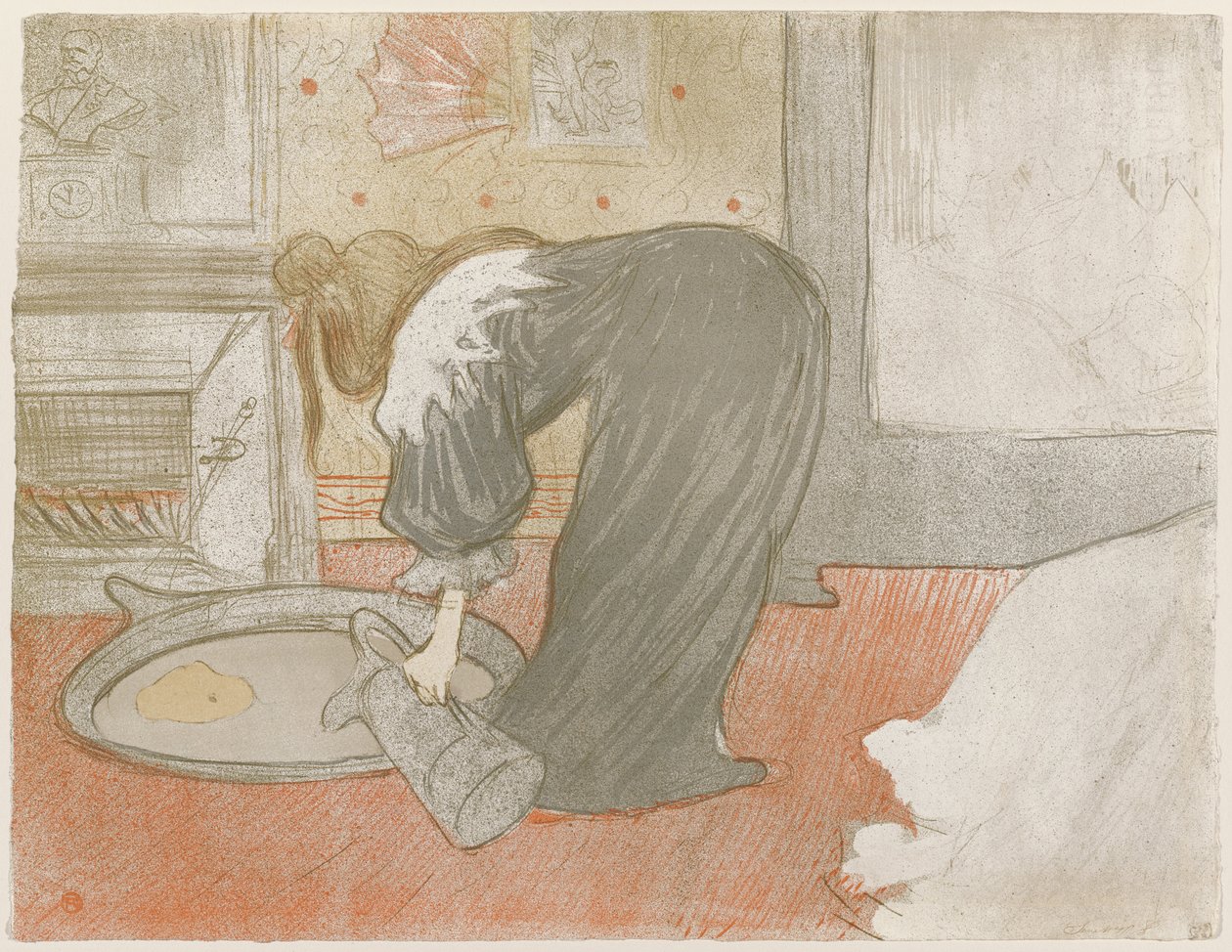 Mujer en una bañera de Henri de Toulouse-Lautrec
