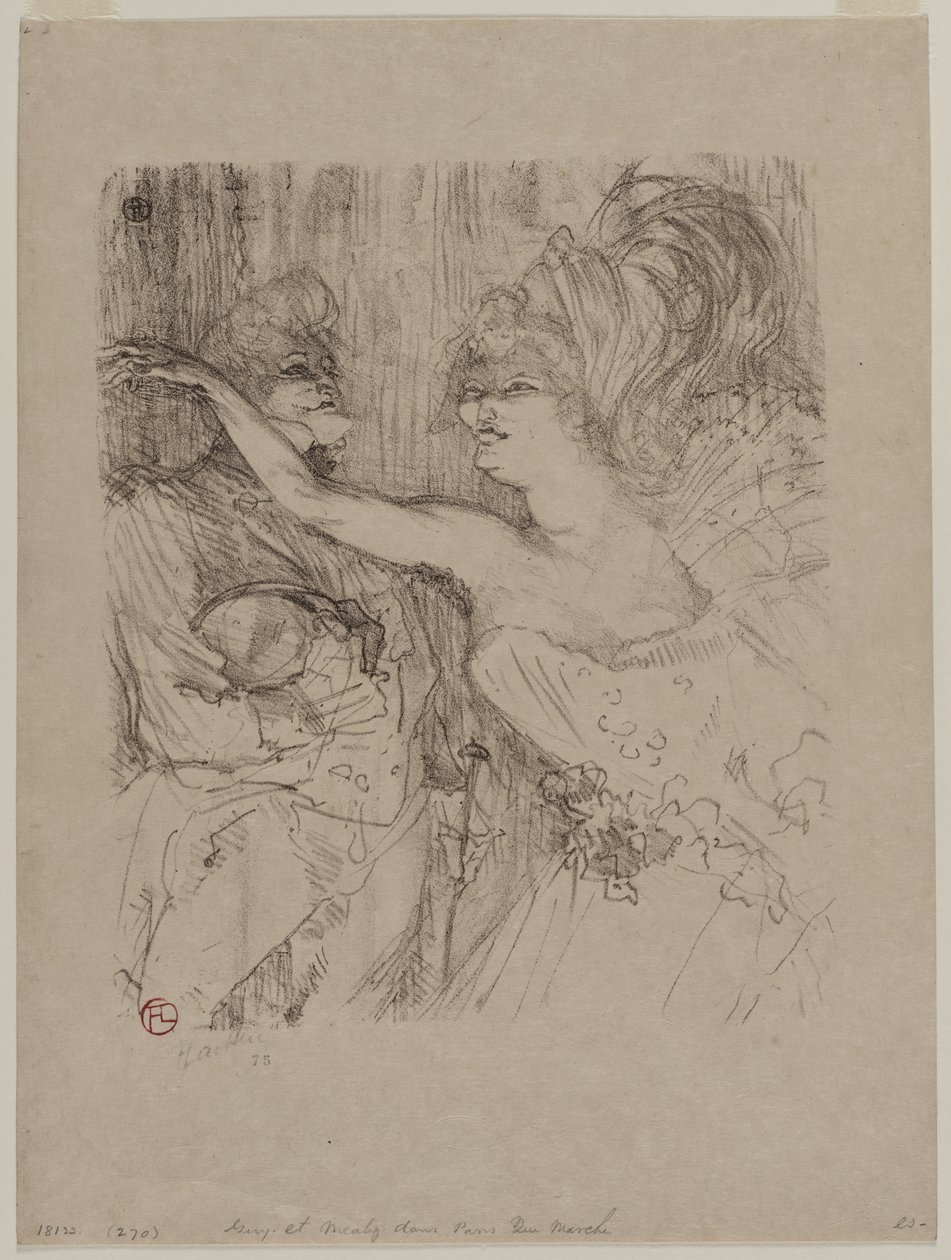 Guy y Mealy, en "París que marcha" de Henri de Toulouse-Lautrec