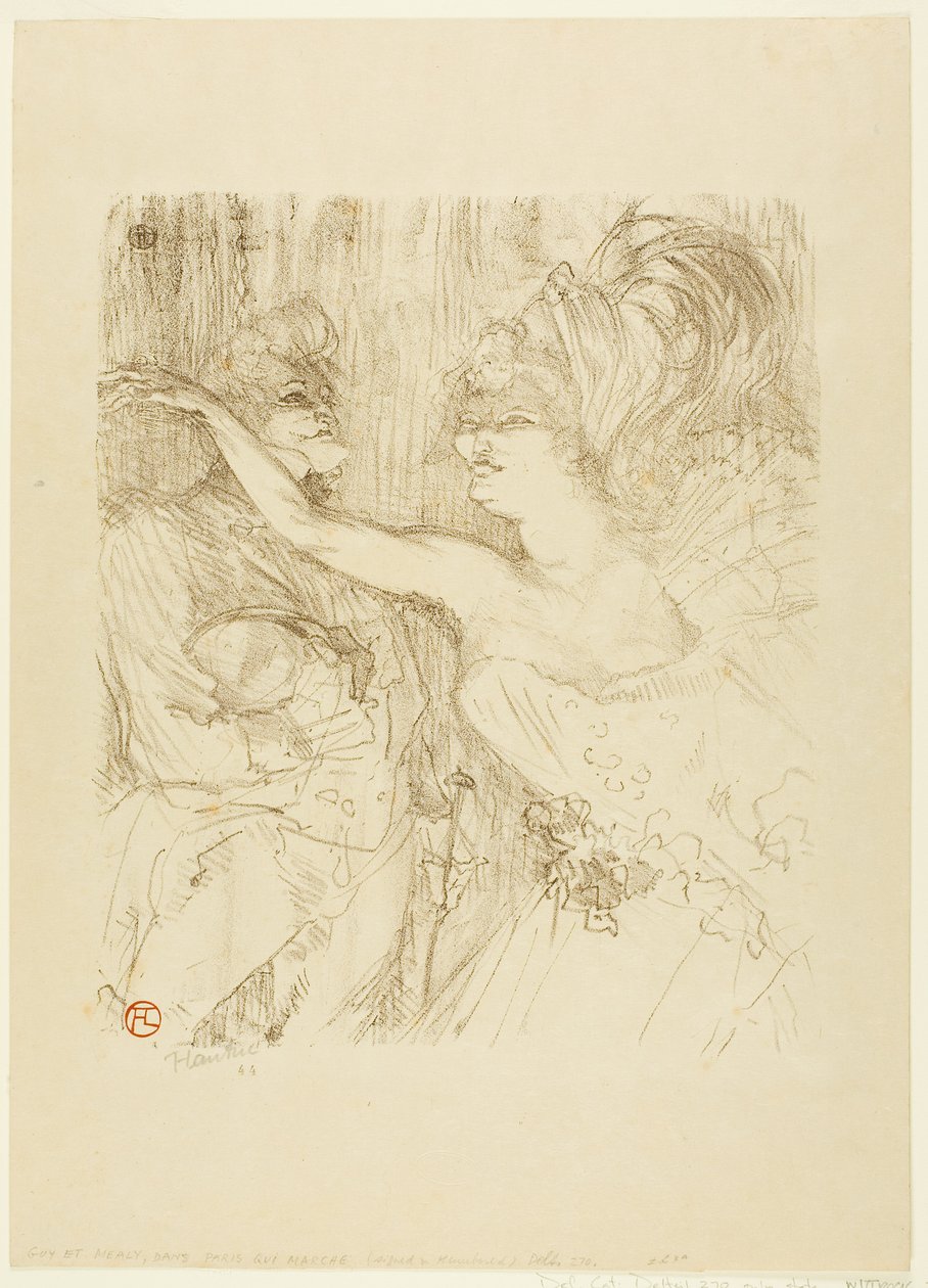 Guy y Mealy, en "Paris qui Marche". de Henri de Toulouse-Lautrec