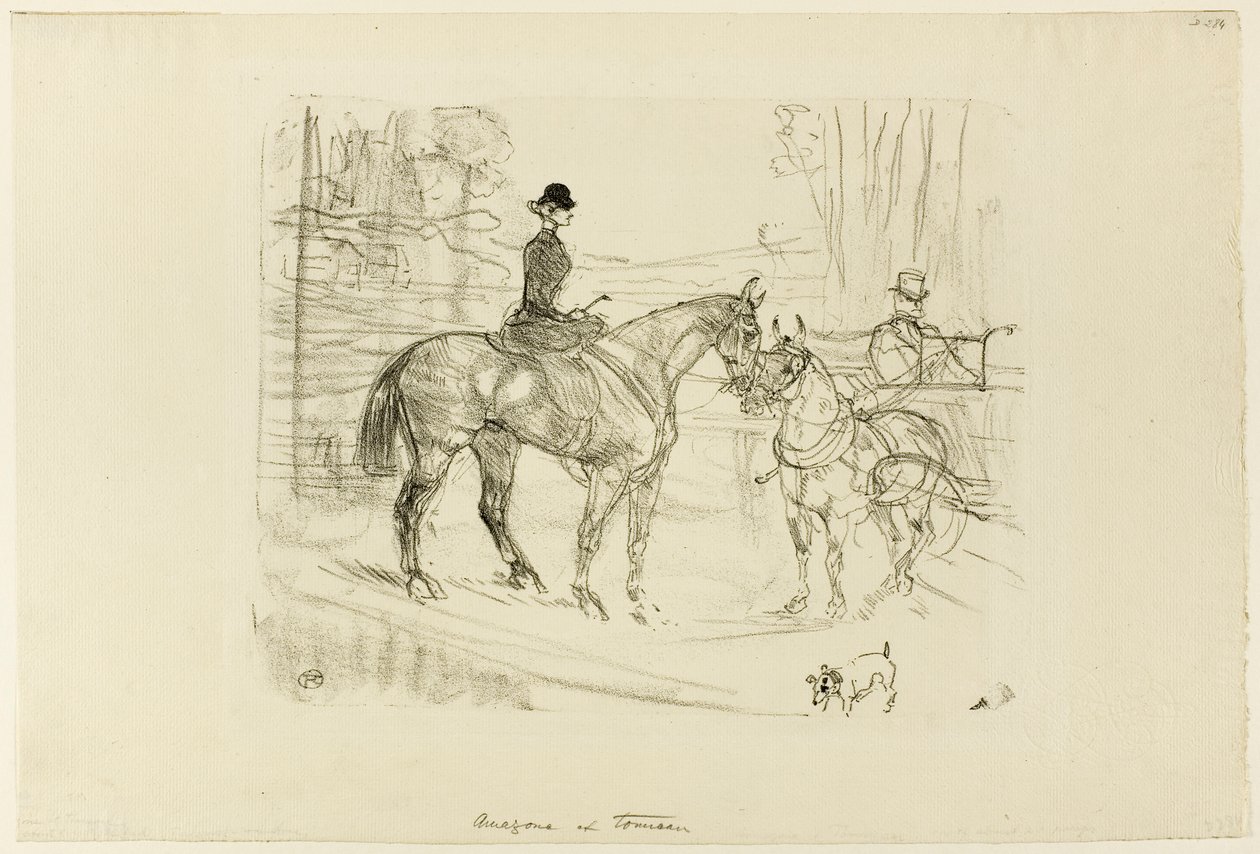 Amazona y carro de Henri de Toulouse-Lautrec
