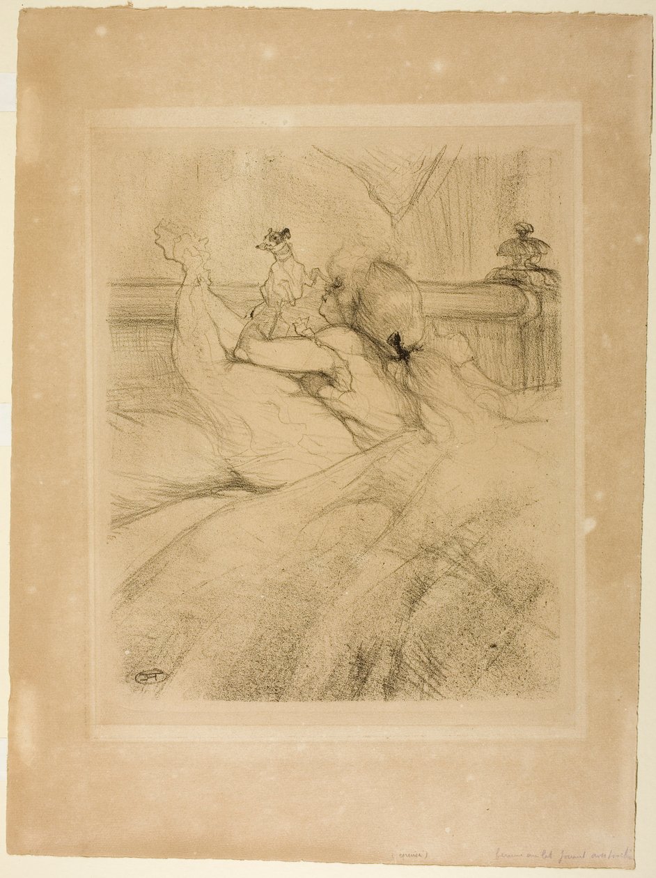 En la cama de Henri de Toulouse-Lautrec