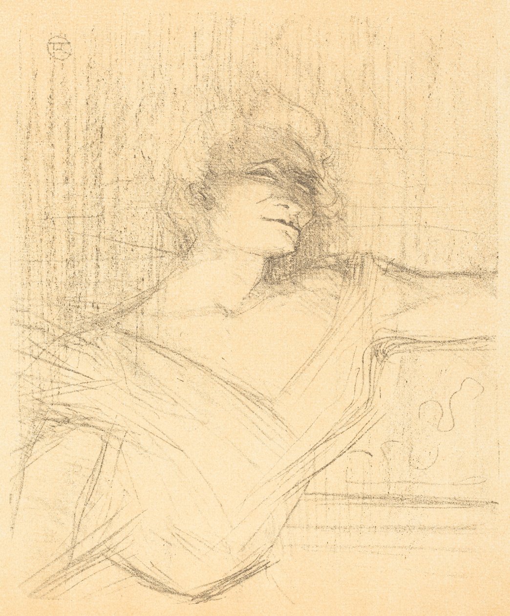 En "La glu" de Henri de Toulouse-Lautrec