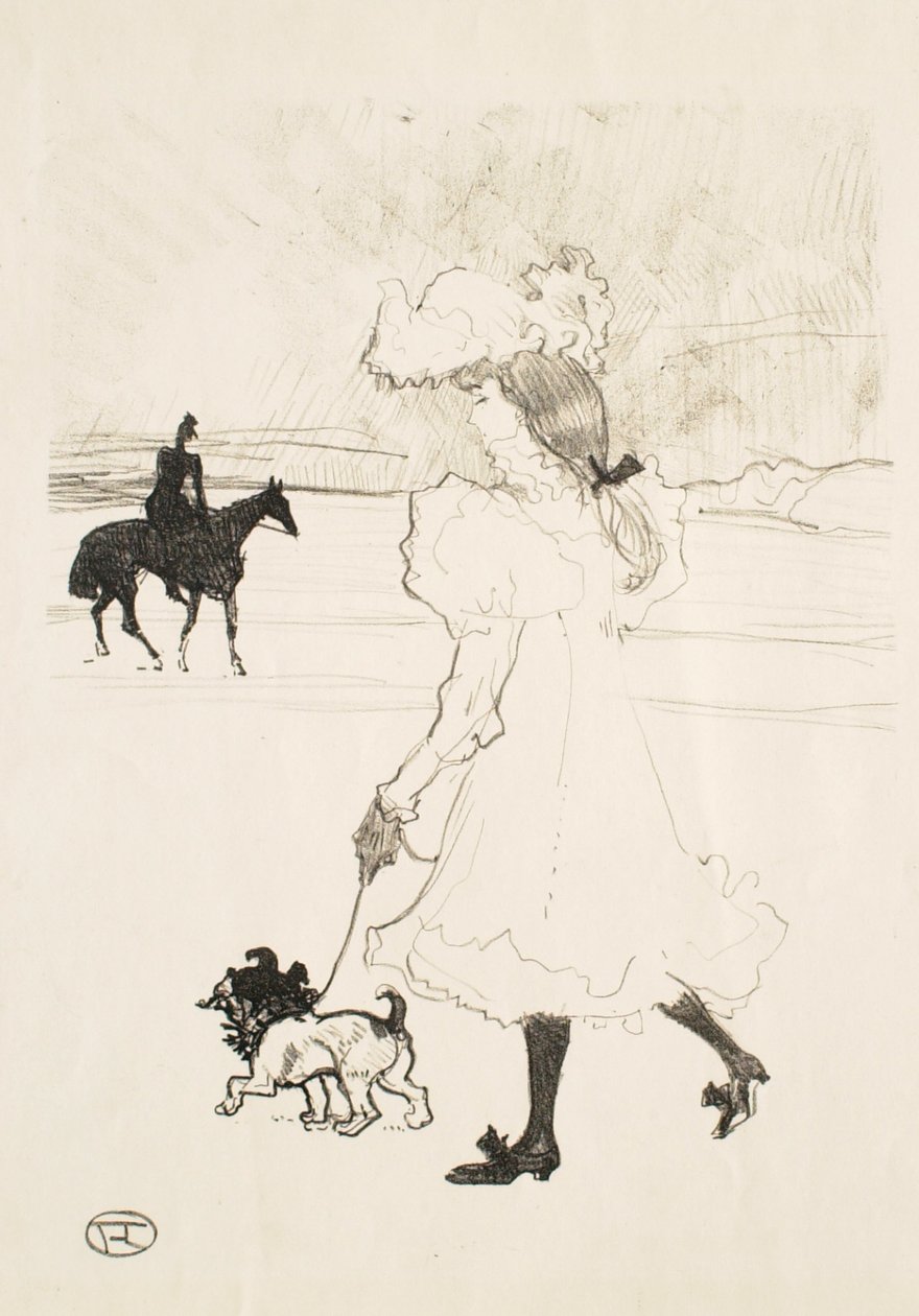 En el Bosque de Boulogne (En el bosque) de Henri de Toulouse-Lautrec