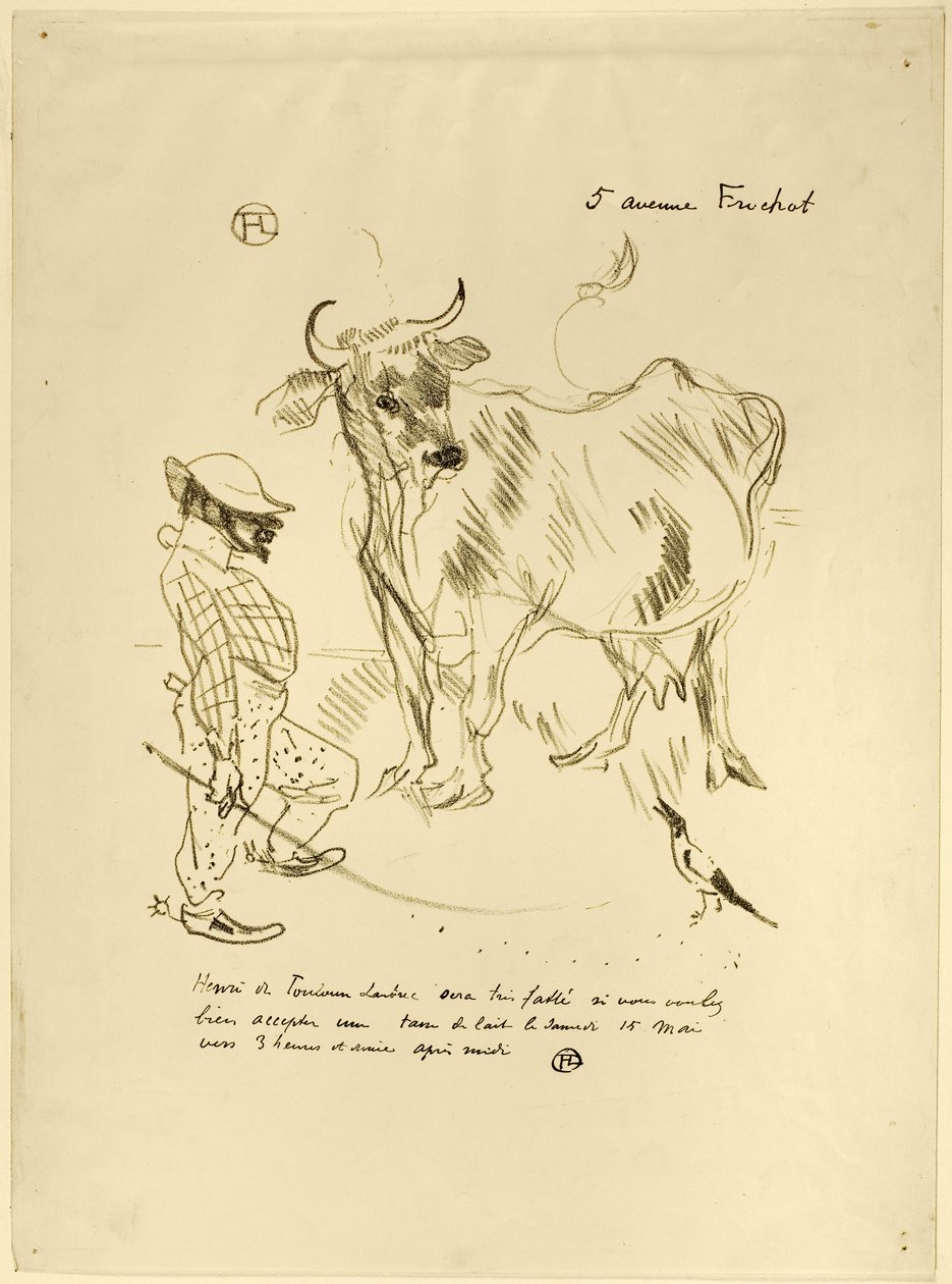 Invitación a un vaso de leche de Henri de Toulouse-Lautrec