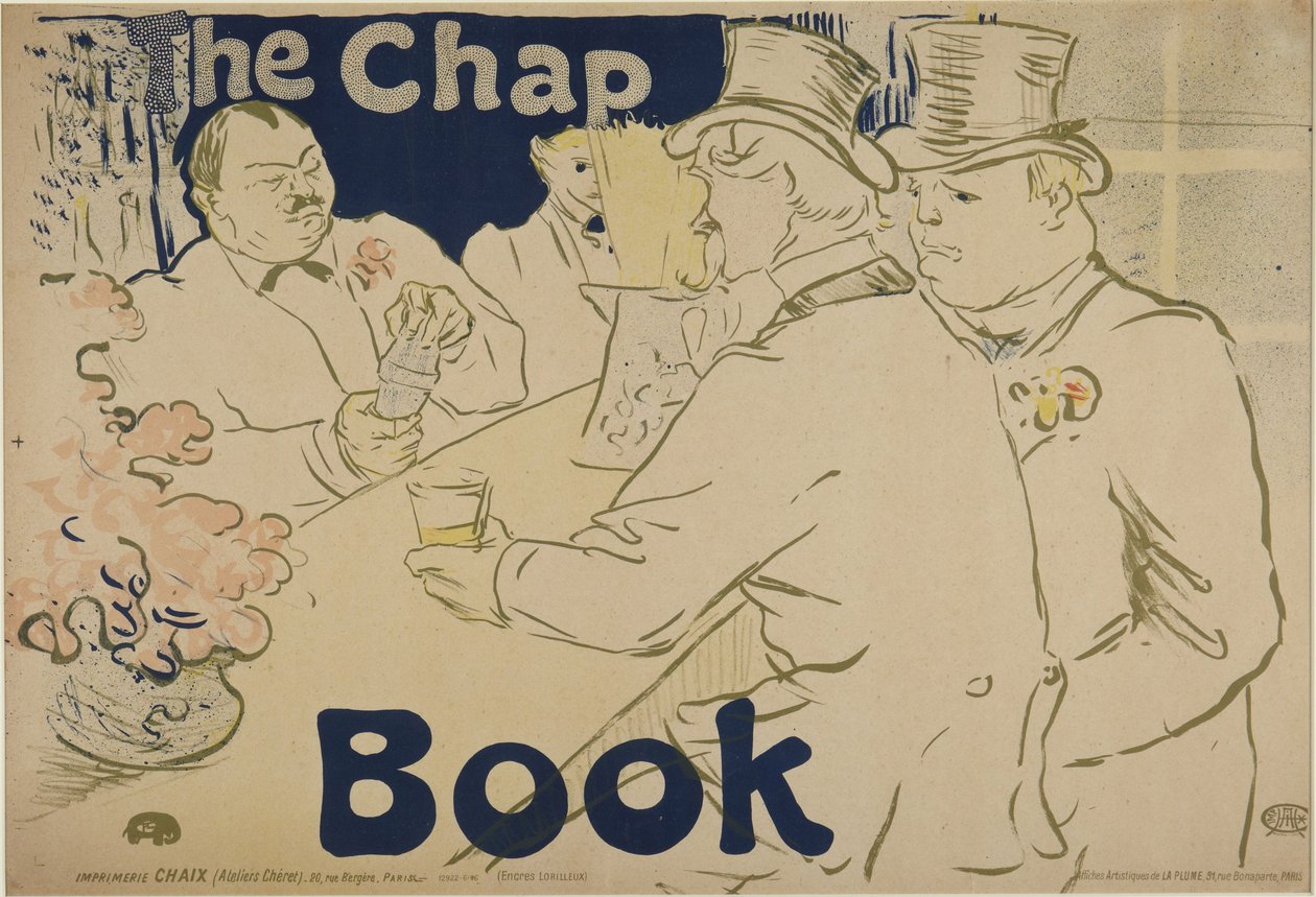 Bar irlandés y americano, Rue Royale - «The Chapbook» de Henri de Toulouse-Lautrec