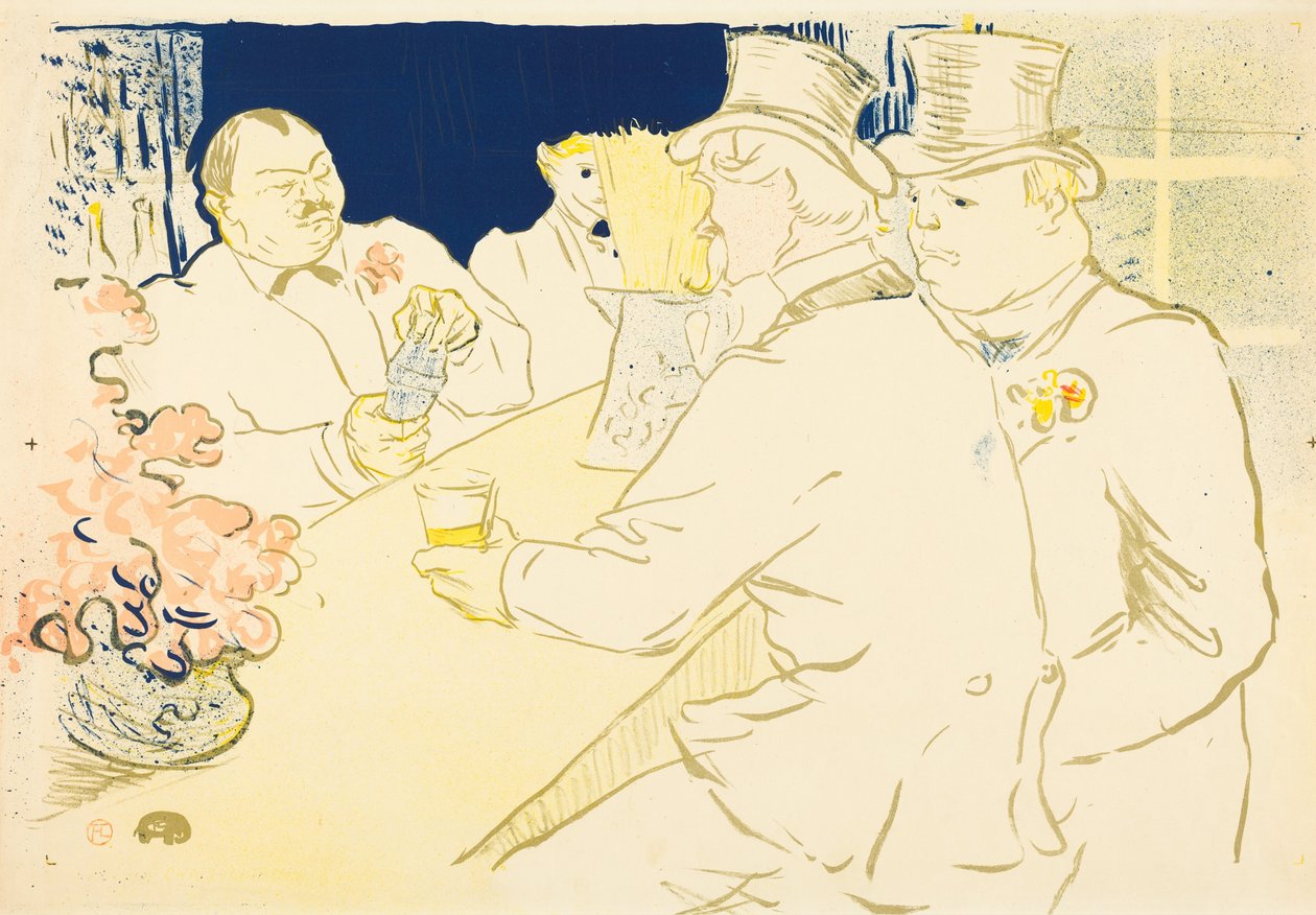 Bar irlandés y americano, rue Royale de Henri de Toulouse-Lautrec