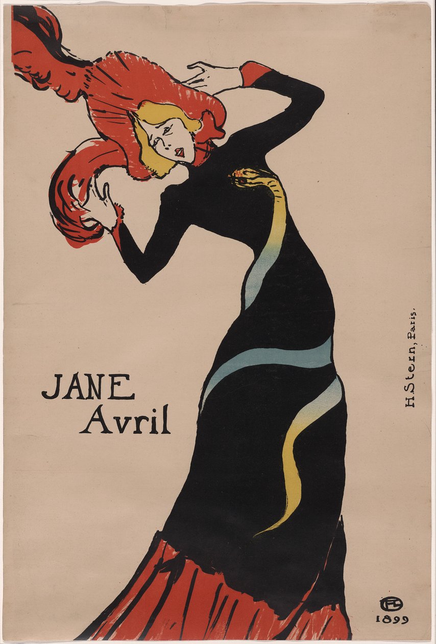 Jane Avril de Henri de Toulouse-Lautrec