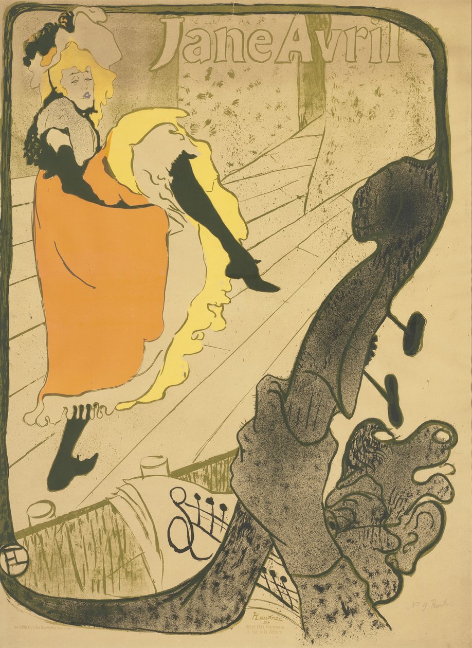 Jane Avril de Henri de Toulouse-Lautrec