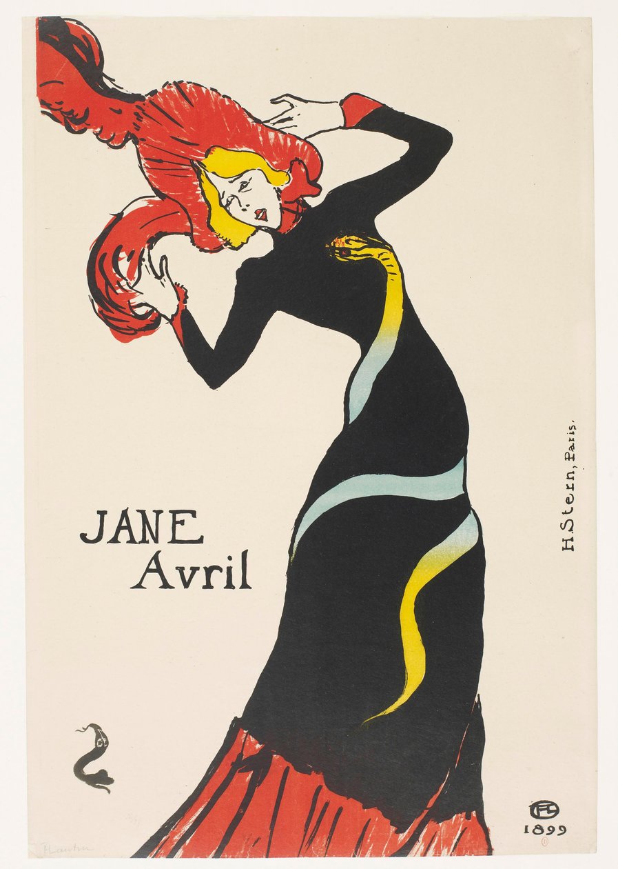 Jane Avril de Henri de Toulouse-Lautrec