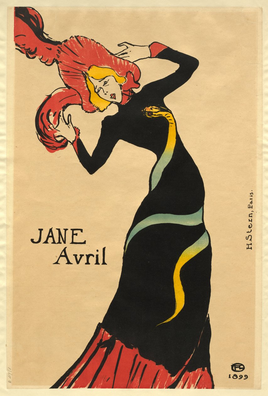 Jane Avril de Henri de Toulouse-Lautrec