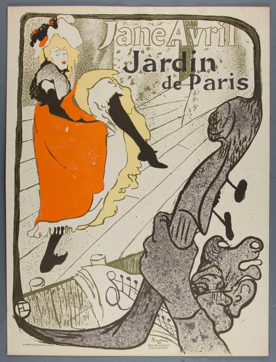 Jane Avril, Jardín de París de Henri de Toulouse-Lautrec