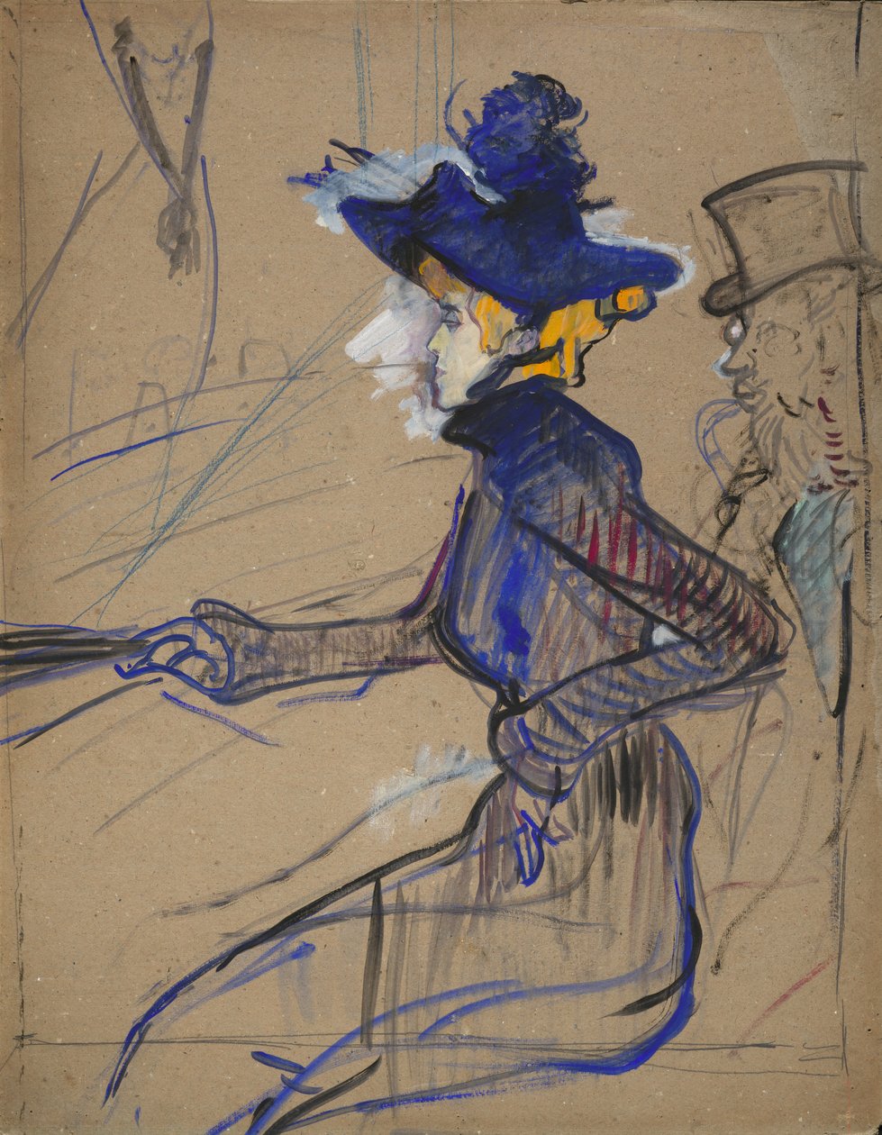 Jane Avril en el Divan Japonais de Henri de Toulouse-Lautrec