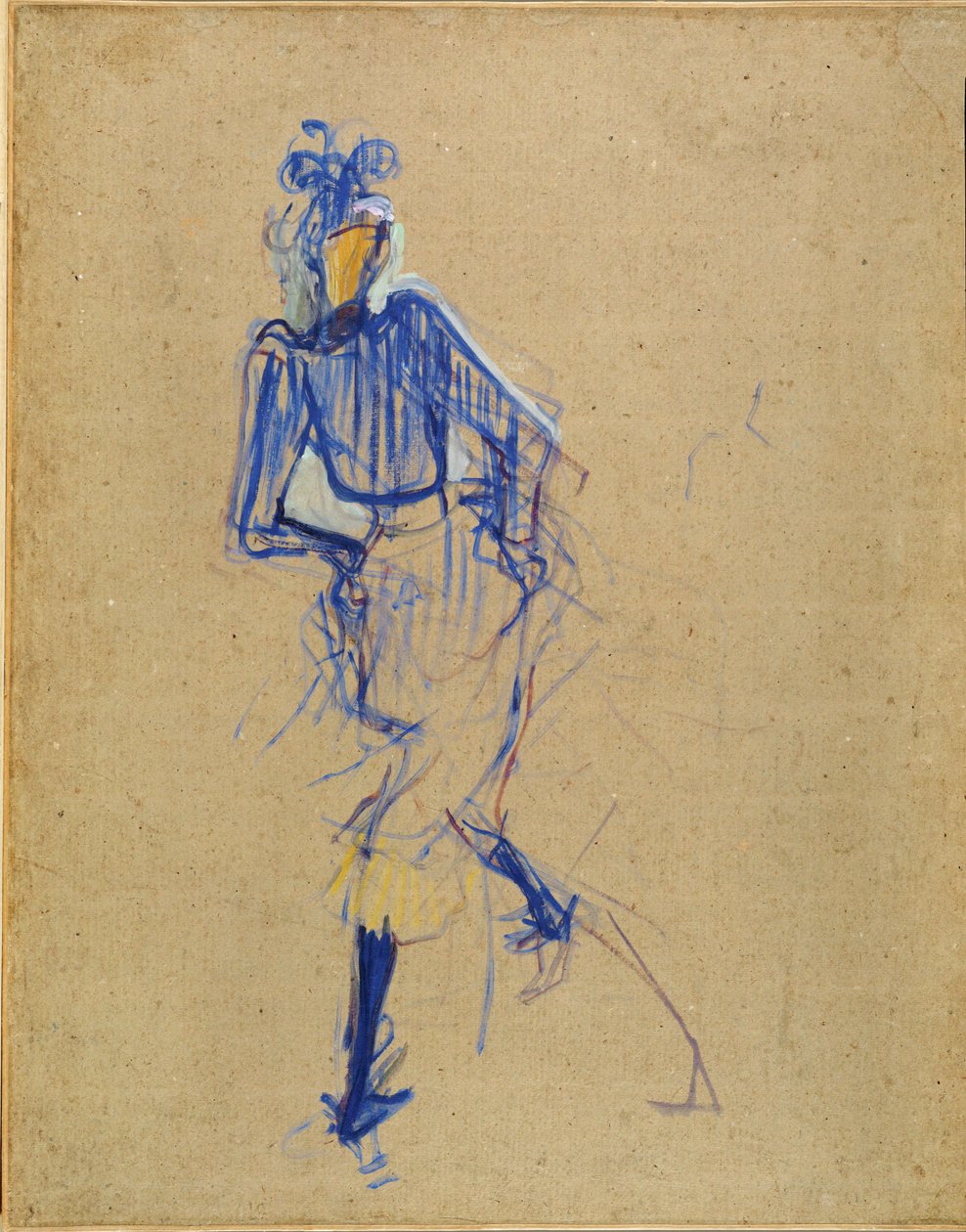 Jane Avril bailando de Henri de Toulouse-Lautrec