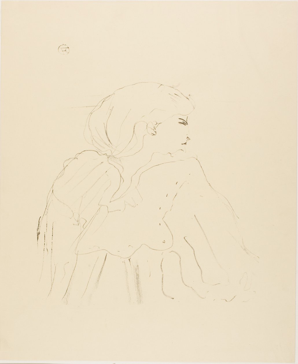 Jane Hading, de Treize Lithographies de Henri de Toulouse-Lautrec