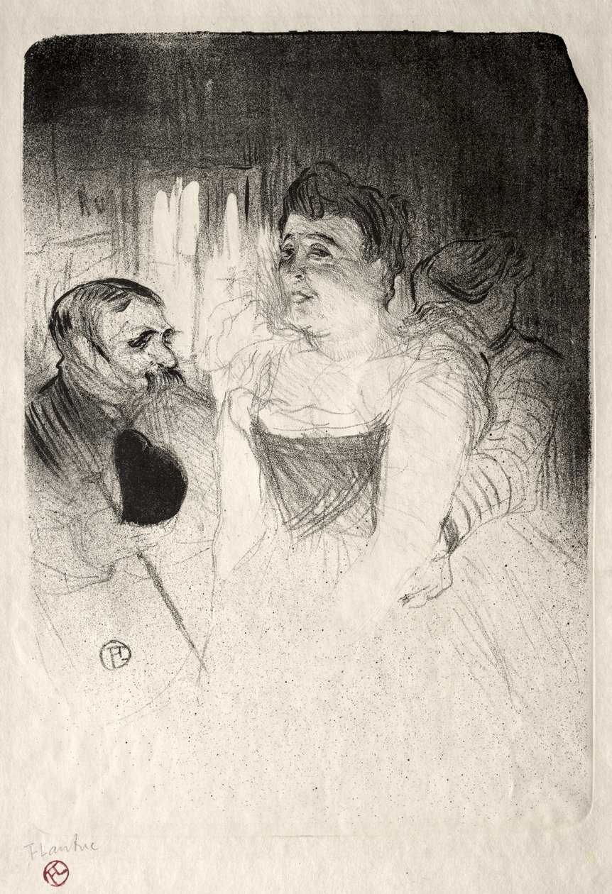 Judic en el palco de Henri de Toulouse-Lautrec