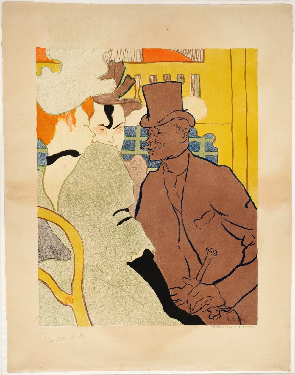 El inglés en el Moulin Rouge de Henri de Toulouse-Lautrec