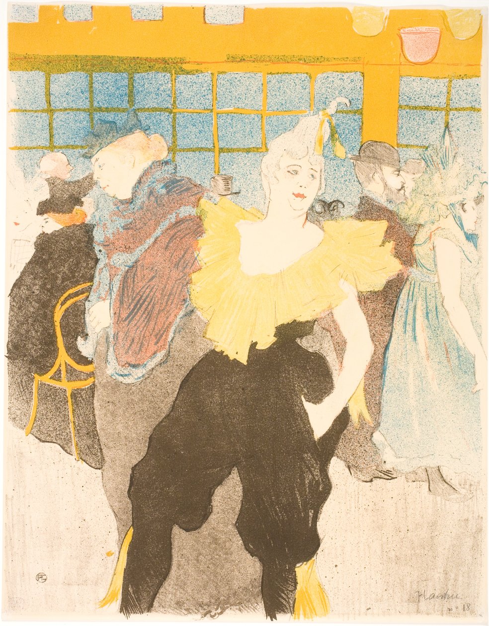 La payasa en el Moulin Rouge de Henri de Toulouse-Lautrec