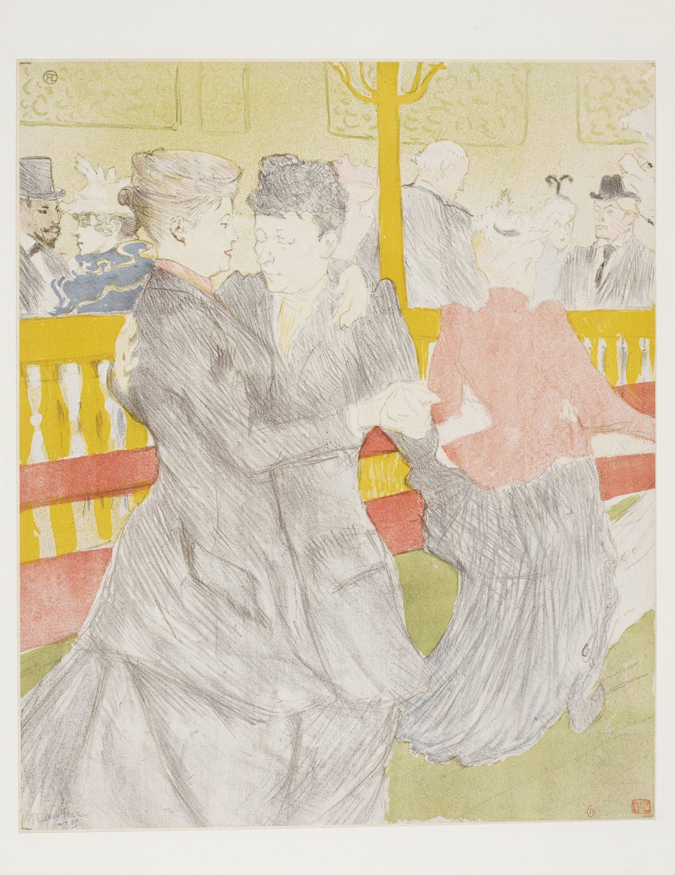 El baile en el Moulin Rouge de Henri de Toulouse-Lautrec