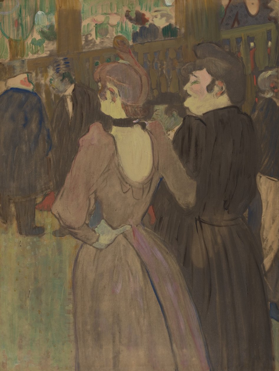 La Goulue y su hermana de Henri de Toulouse-Lautrec