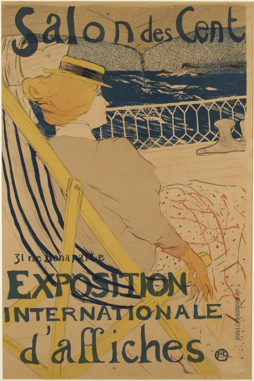 La Passagère du 54 - Paseo en yate (La pasajera del número 54 - Un crucero) de Henri de Toulouse-Lautrec