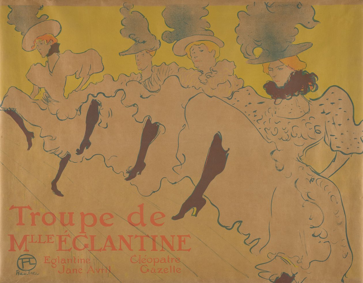 Die Truppe von Mademoiselle Églantine de Henri de Toulouse-Lautrec