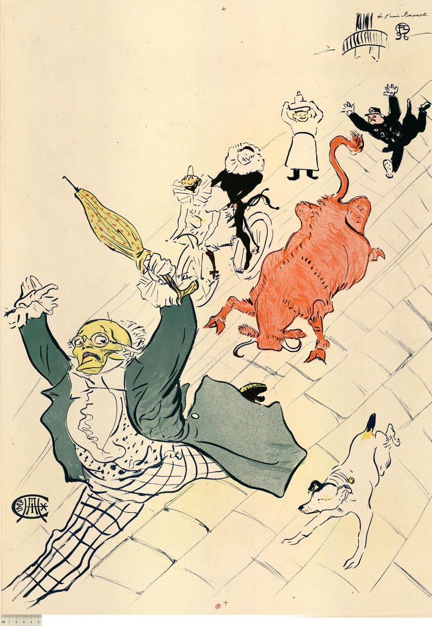 Die wütende Kuh de Henri de Toulouse-Lautrec