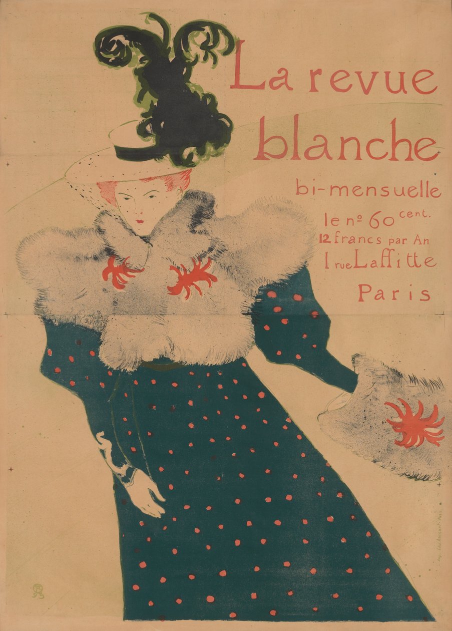 La revue blanche de Henri de Toulouse-Lautrec