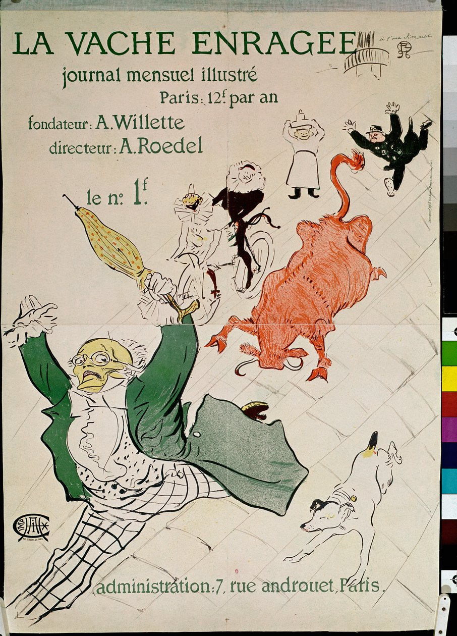 La vache enrage de Henri de Toulouse Lautrec