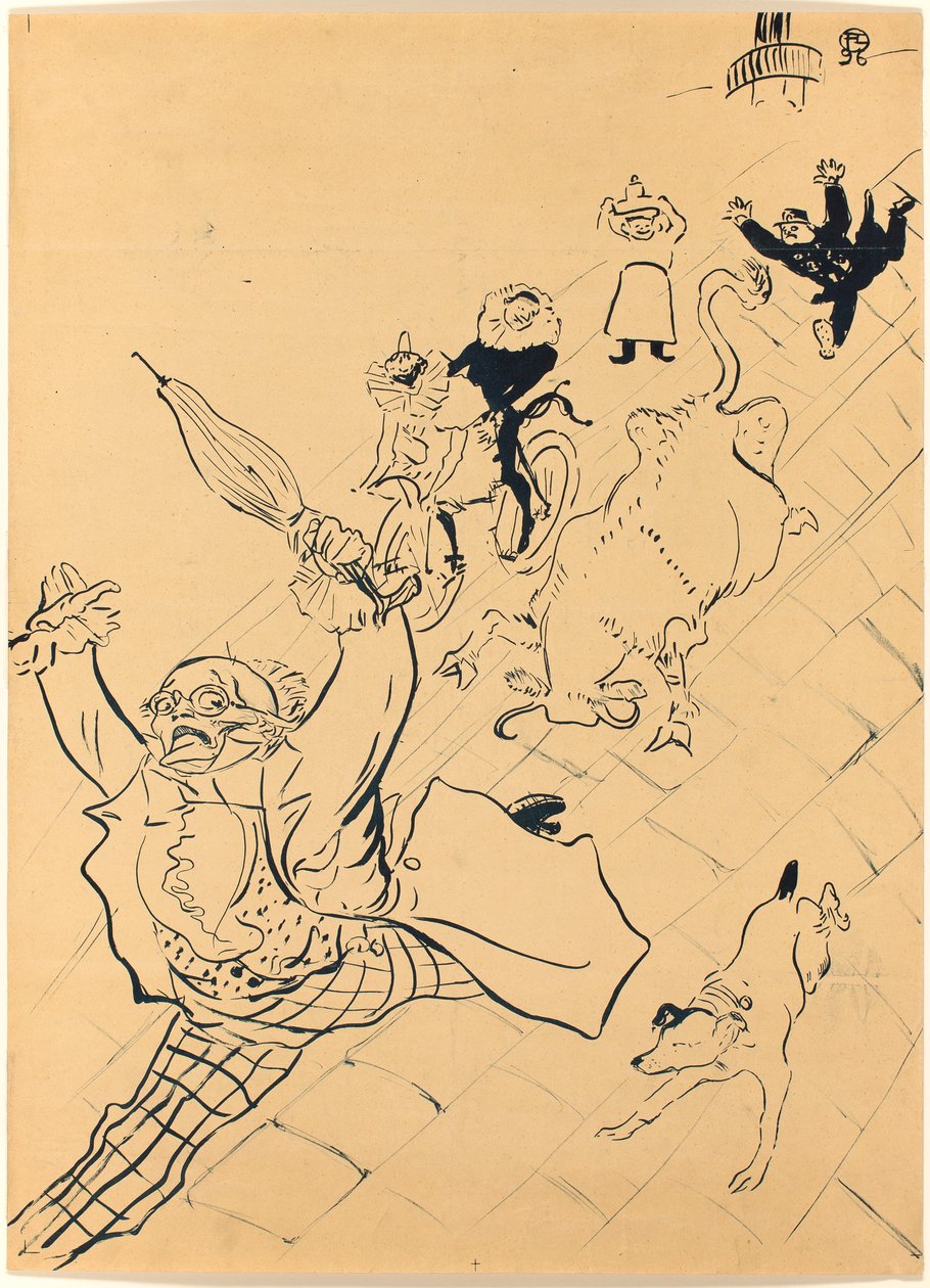 La vaca enfurecida de Henri de Toulouse-Lautrec