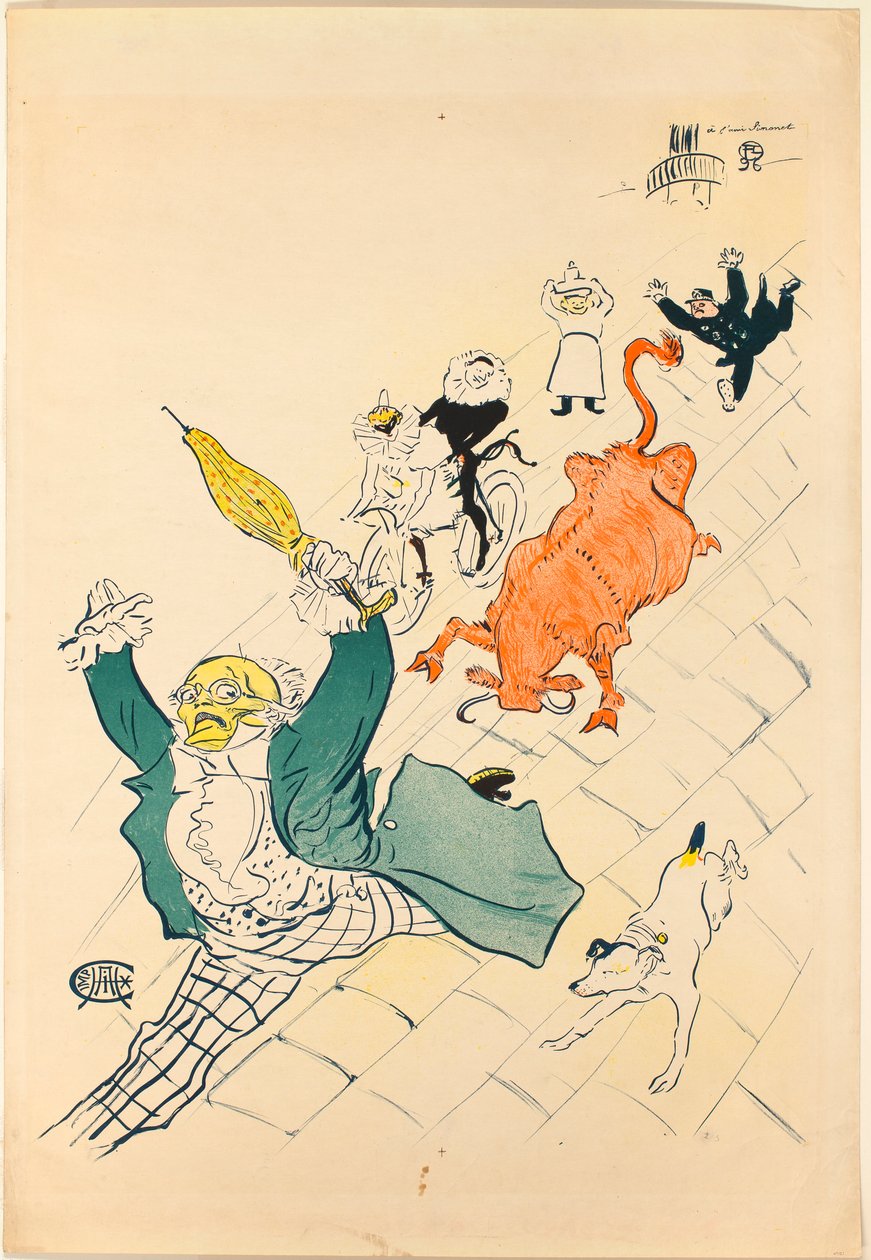 La vaca enfurecida de Henri de Toulouse-Lautrec
