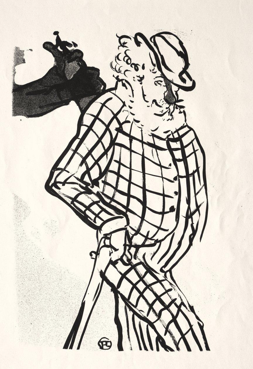 El café-concierto: Cantante americano de Henri de Toulouse-Lautrec