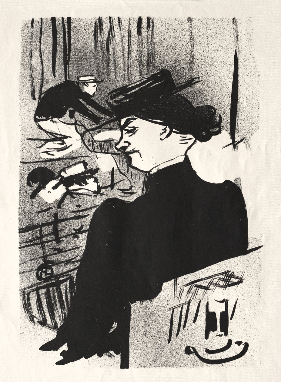 Le Café-concert: Una Espectadora de Henri de Toulouse-Lautrec