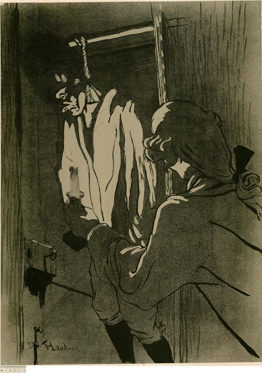 [El ahorcado (1.ª lámina)] de Henri de Toulouse-Lautrec